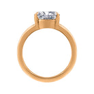 Split-Shank Solitaire Engagement Ring in 14K Yellow Gold