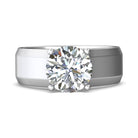 7mm Solitaire Engagement Ring in 14K White Gold