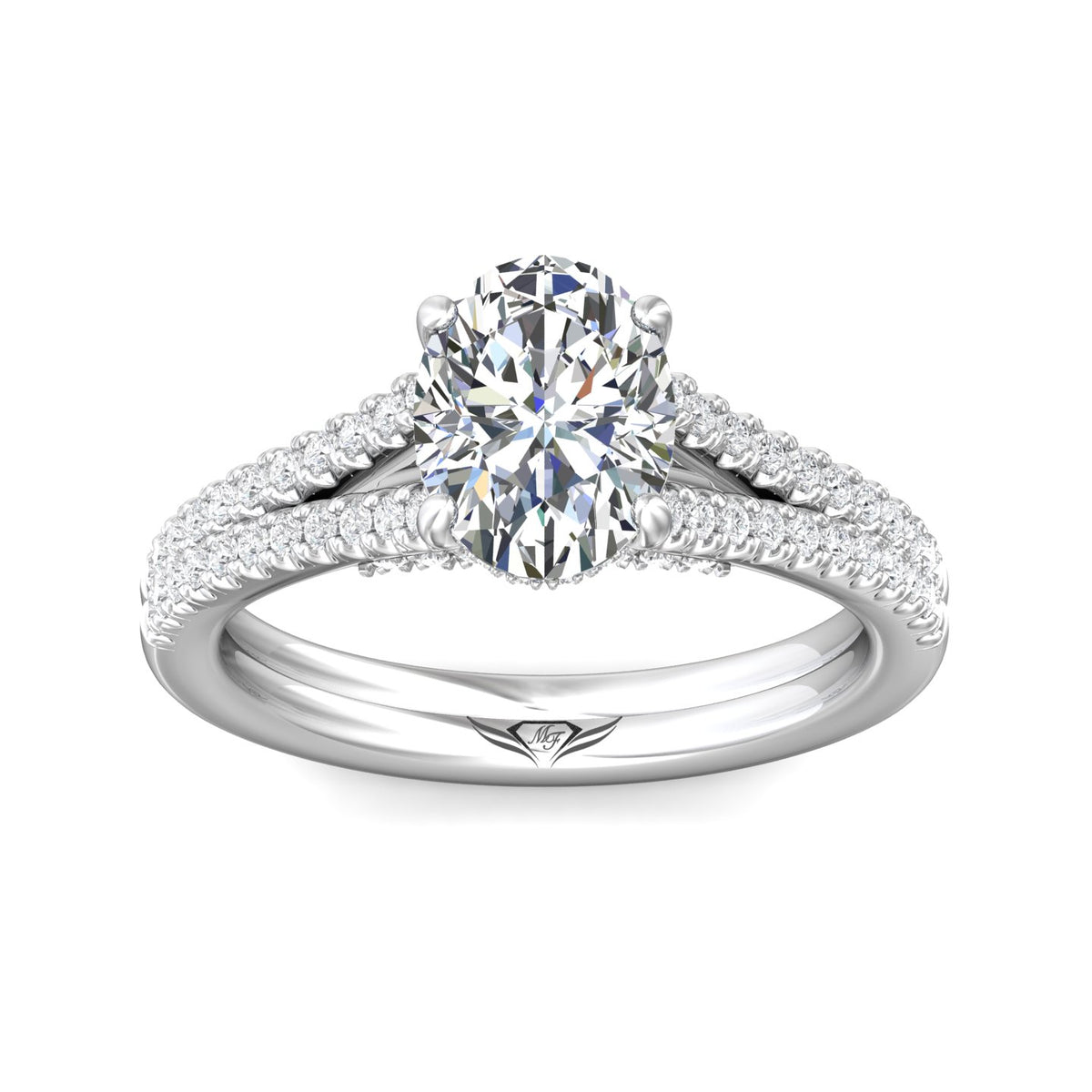 2/5ct. t.w. Diamond Engagement Ring in 14K White Gold