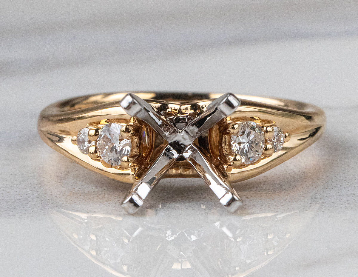 1/4ct. t.w. Diamond Engagement Ring in 14K Yellow Gold