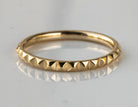 Faceted Stacking Ring in 14K Yellow Gold