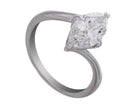 2ct. Marquise Cut Newborn Lab Created Diamond Solitaire Engagement Ring in 14K White Gold