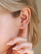 1/8ct. t.w. Diamond Bow Earrings in 10K White Gold