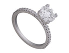 1 7/10ct. t.w. Round Cut Newborn Lab Created Diamond Engagement Ring in 14K White Gold