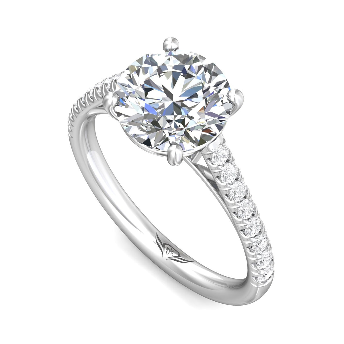 1/3ct. t.w. Diamond Engagement Ring in 14K White Gold