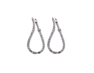 1/5ct. t.w. Diamond Hoop Earrings in 10K White Gold