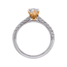 1/4ct. t.w. Diamond Engagement Ring in 14K White and Yellow Gold