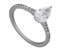 1 1/4ct. t.w. Pear Cut Diamond Engagement Ring in 14K White Gold