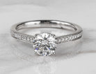 1 1/5ct. t.w. Round Cut Newborn Lab Created Diamond Engagement Ring in 14K White Gold
