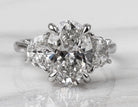 5ct. t.w. Oval Cut Newborn Lab Created Diamond Engagement Ring in 14K White Gold