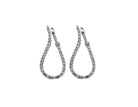 1/5ct. t.w. Diamond Hoop Earrings in 10K White Gold