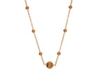 Stainless Steel/Gold-IP 3mm Ball Stations Necklace