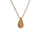 18" Gold Ion-Plated Stainless Steel Bottega Teardrop Pendant