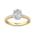 1/3ct. t.w. Diamond Engagement Ring in 14K Yellow and White Gold