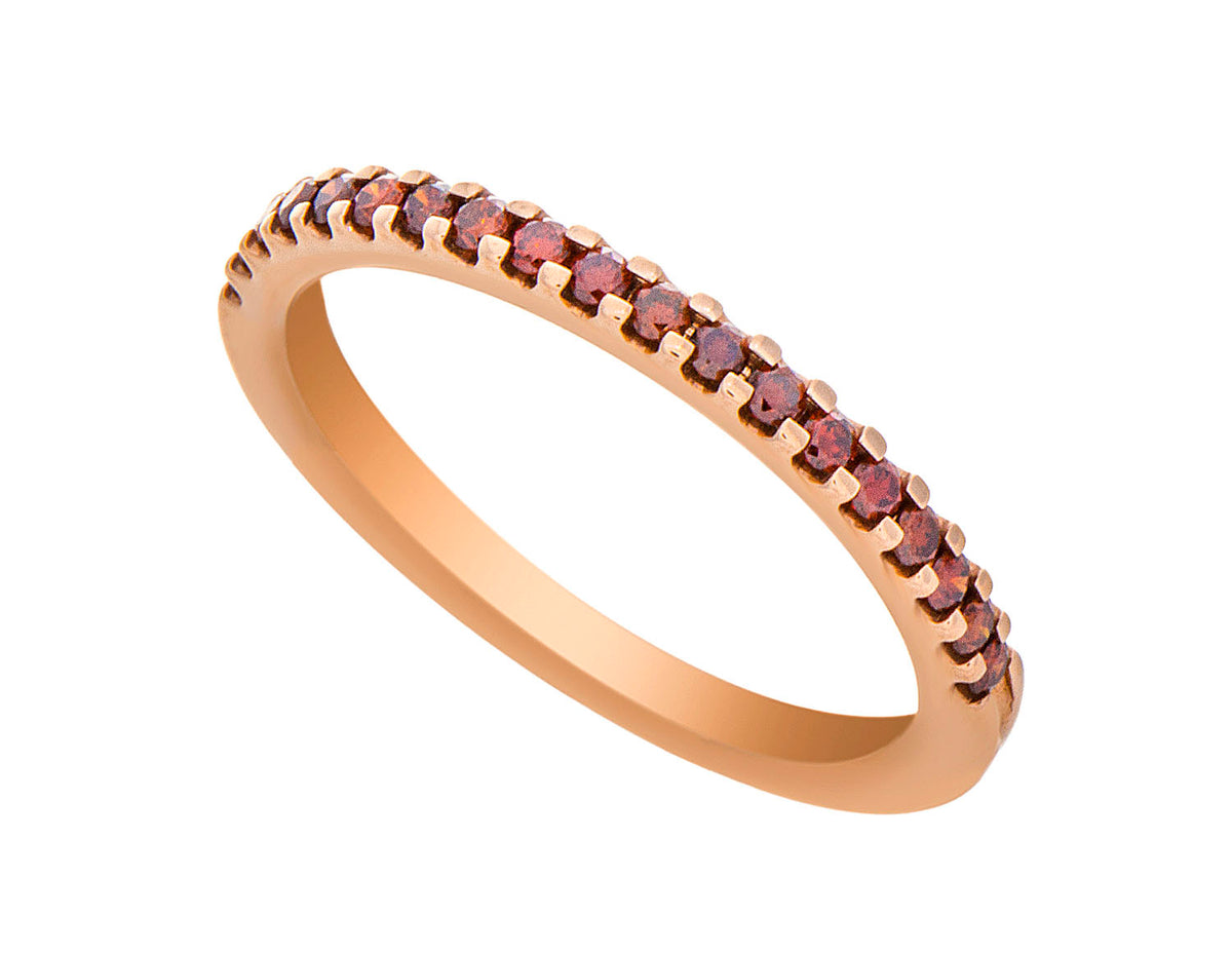 1/4ct. t.w. Red Diamond Ring in 14K Rose Gold