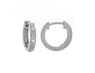 1/10ct. t.w. Diamond Hoop Earrings in 14K White Gold