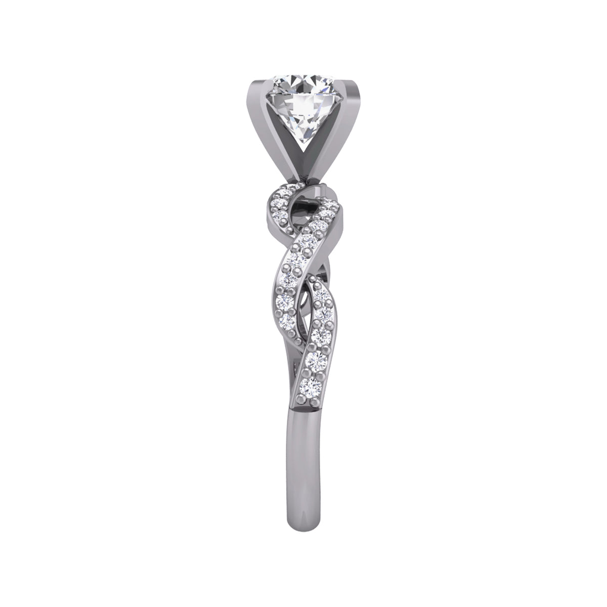 1/5ct. t.w. Diamond Engagement Ring in 14K White Gold