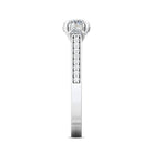 1/3ct. t.w. Princess and Round Cut Diamond Engagement Ring in 14K White Gold