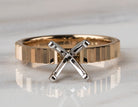2.8mm Plain Solitaire Engagement Ring in 14K Yellow Gold