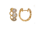 3/4ct. t.w. Diamond Hoop Earrings in 14K Yellow Gold