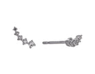 1/10ct. t.w. Diamond Climber Earrings in 10K White Gold