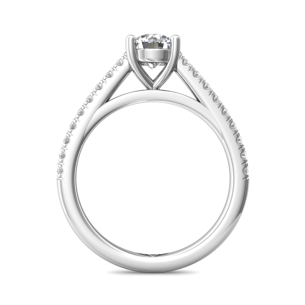 1/3ct. t.w. Diamond Engagement Ring in 14K White Gold