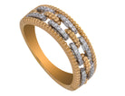1/5ct. t.w. Round Cut Wedding Ring in 14K Yellow and White Gold