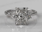3 5/8ct. t.w. Radiant Cut Newborn Lab Created Diamond Engagement Ring in 14K White Gold