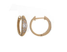 1/2ct. t.w. Diamond Hoop Earrings in 14K Yellow Gold