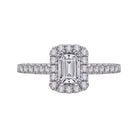 1/2ct. t.w. Round Cut Diamond Engagement Ring in 14K White Gold