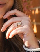 1 3/4ct. t.w. Oval Cut Newborn Lab Created Diamond Engagement Ring in 14K Yellow Gold