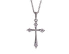 .06ct. t.w. Diamond Cross Pendant in 10K White Gold