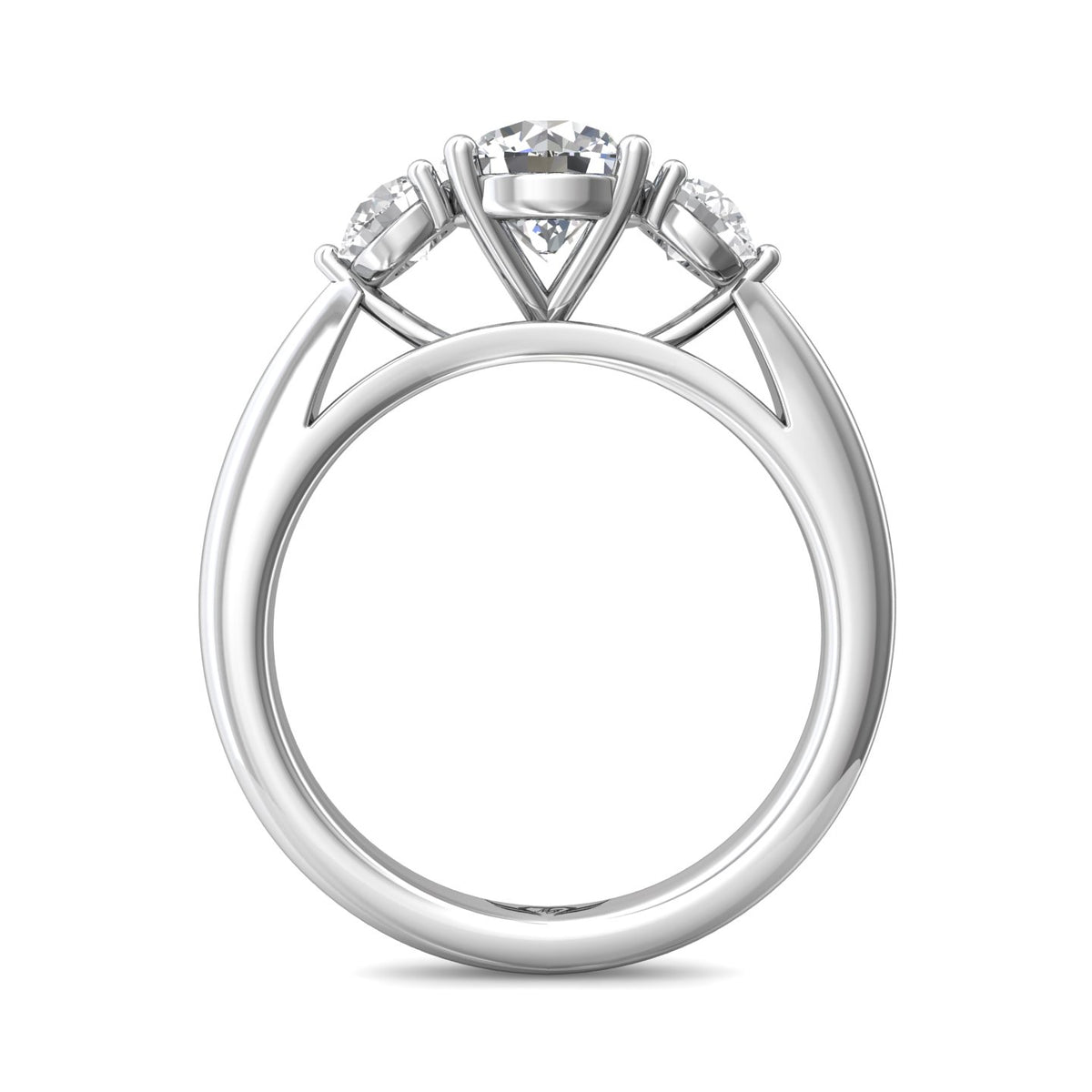 1/2ct. t.w. Round Cut Diamond Engagement Ring in 14K White Gold