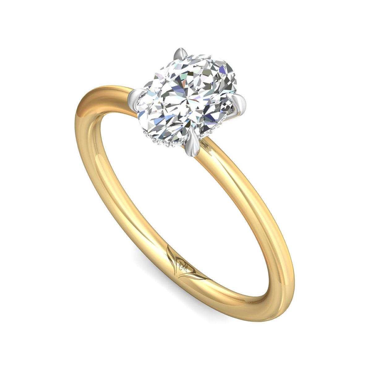 .05ct. t.w. Diamond Engagement Ring in 14K Yellow and White Gold