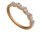 1/2ct. t.w. Marquise and Round Cut Fashion Ring in 14K Yellow Gold