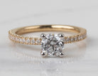 1ct. t.w. Round Cut Kessler 81 Diamond Engagement Ring in 14K Yellow Gold