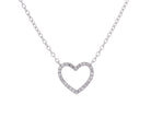 1/10ct. t.w. Diamond Heart Pendant in Sterling Silver