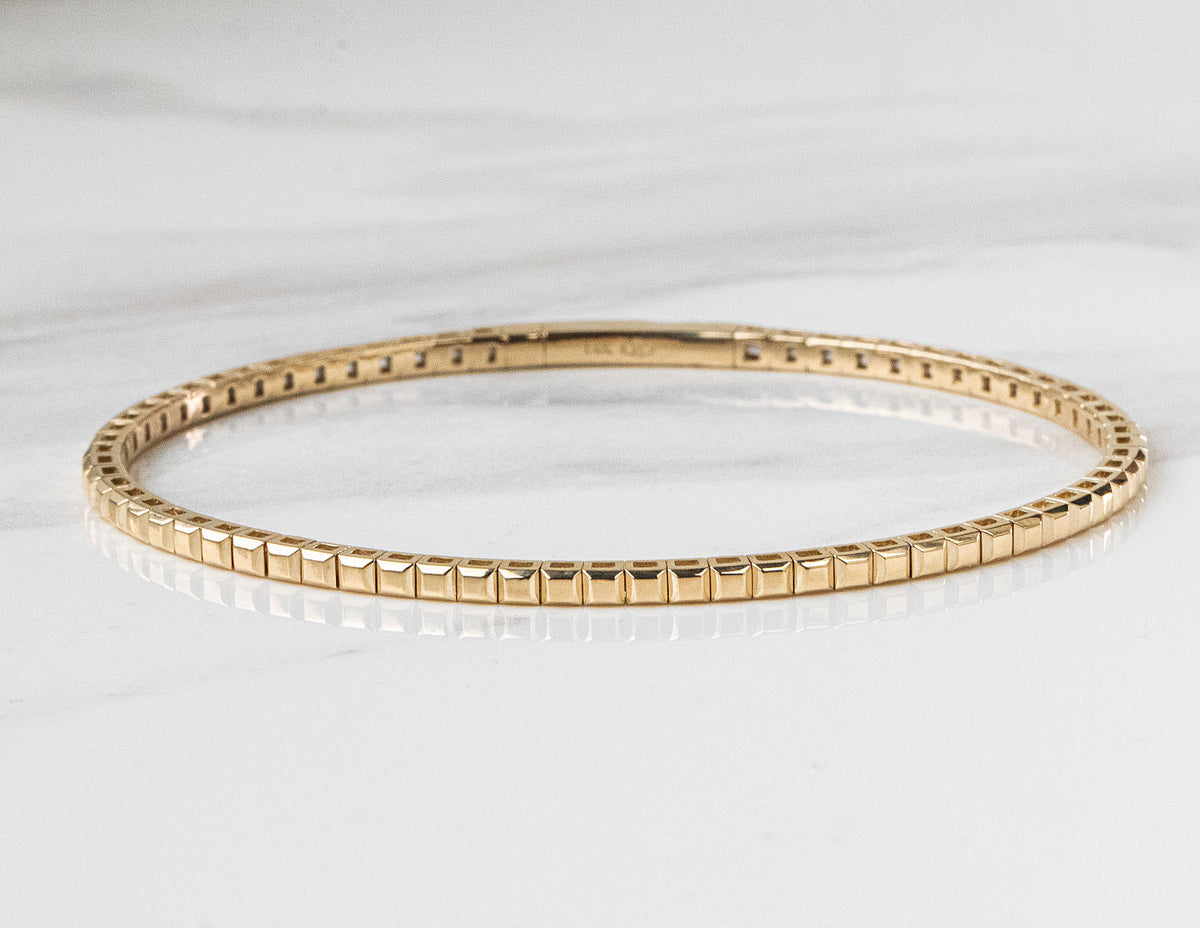 Flexie Bangle Bracelet in 14K Yellow Gold