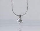 1 1/2ct. Newborn Lab Created Diamond Pendant in 14K White Gold