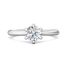 1/14ct. t.w. Round Cut Diamond Engagement Ring in 14K White Gold