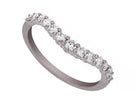 1/2ct. t.w. Chevron Diamond Anniversary Ring in 14K White Gold