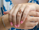3 1/2ct. t.w. Pink Oval Cut Newborn Lab Created Diamond Engagement Ring in 14K White Gold