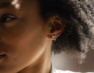 5/8ct. t.w. Pear and Round Cut Newborn Lab Created Diamond Dangle Earrings in 14K White Gold