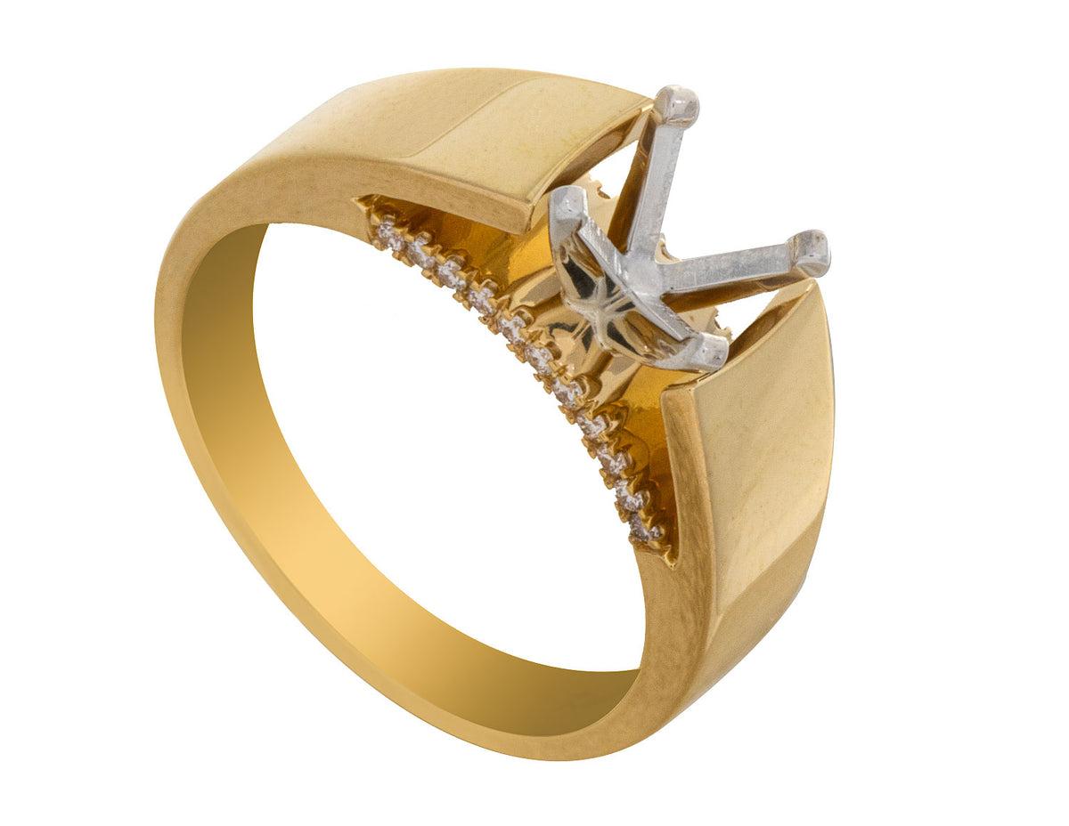 1/10ct. t.w. Diamond Engagement Ring in 14K Yellow Gold