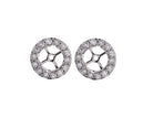 5/8ct. t.w. Diamond Halo Earring Jackets in 14K White Gold