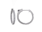 1/2ct. t.w. Newborn Lab Created Diamond Hoop Earrings in 14K White Gold