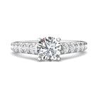 1/2ct. t.w. Round Cut Diamond Engagement Ring in 14K White Gold