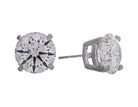 8ct. t.w. Round Brilliant Newborn Lab Created Diamond Stud Earrings in 14K White Gold