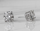 8ct. t.w. Round Brilliant Newborn Lab Created Diamond Stud Earrings in 14K White Gold