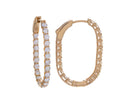 2ct. t.w. Diamond U-Shaped Hoop Earrings in 14K Yellow Gold